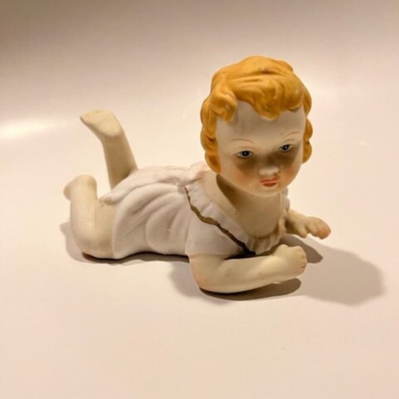 Piano baby bisque Porcelain Vintage - Picture 1 of 4
